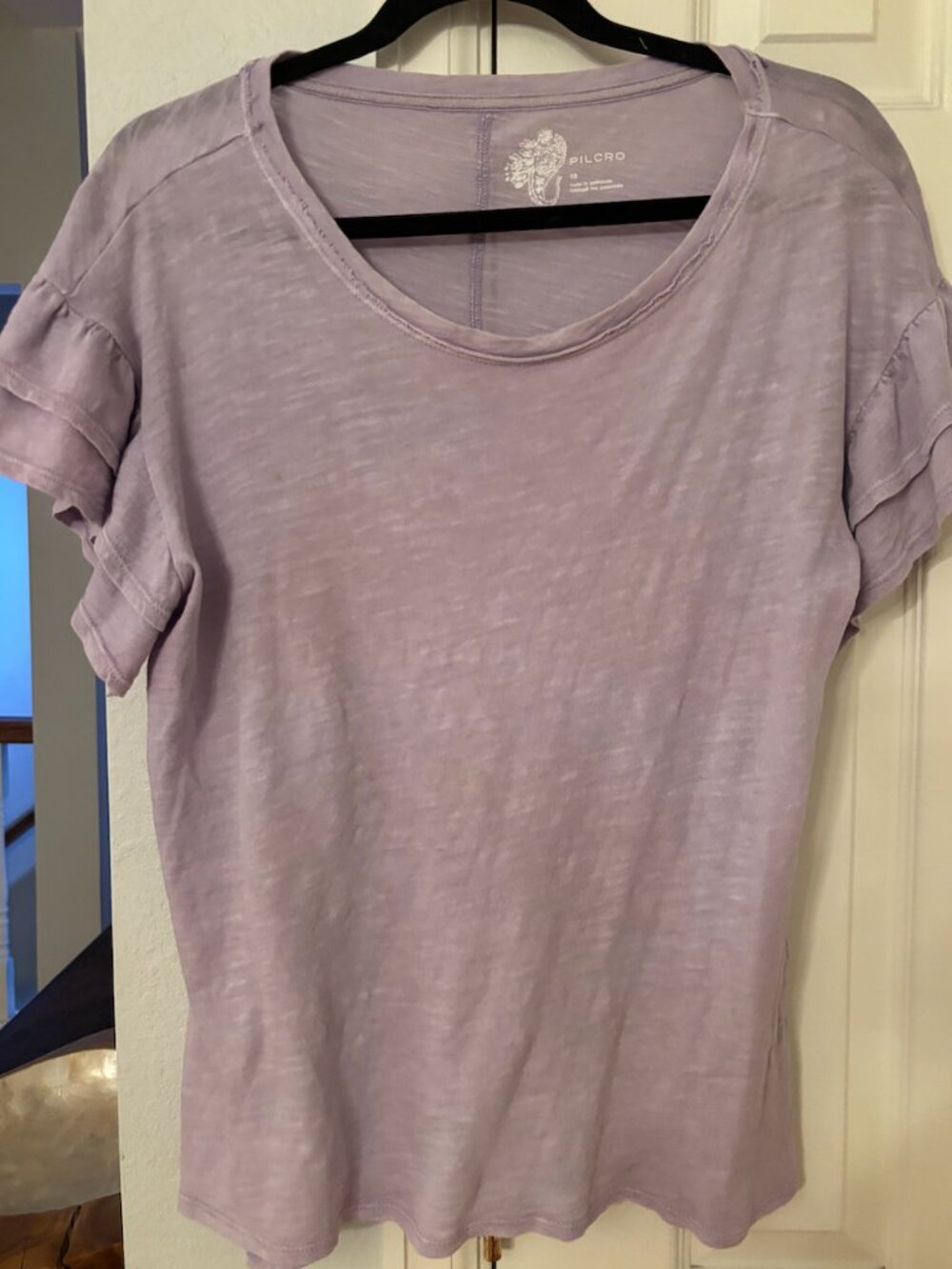 Pilcro by Anthropologie Ruffle Sleeve Tee – Women’s Size XS